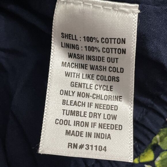 Crown & Ivy Women's Multicolor Floral Balloon Sleeve Cotton Blouse Size XL - Picture 5 of 10